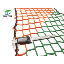 High Tenacity Rainbow Color Knotless Cargo Climbing Net, Playground Net, Fall Arrest Net, Safety Catch Net in Construction Sites, Amusement Park